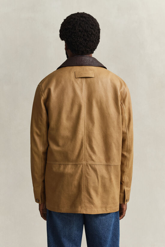 Decker-Jacke aus Leder