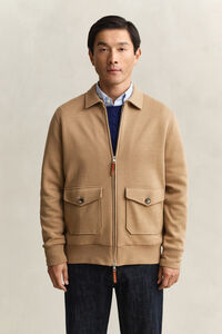 Sweatjacke mit Rei&szlig;verschluss aus Romanit