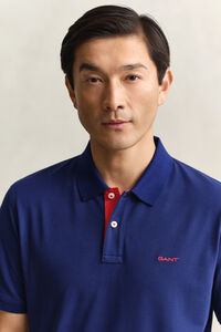 Kontrast Piqu&eacute; Poloshirt