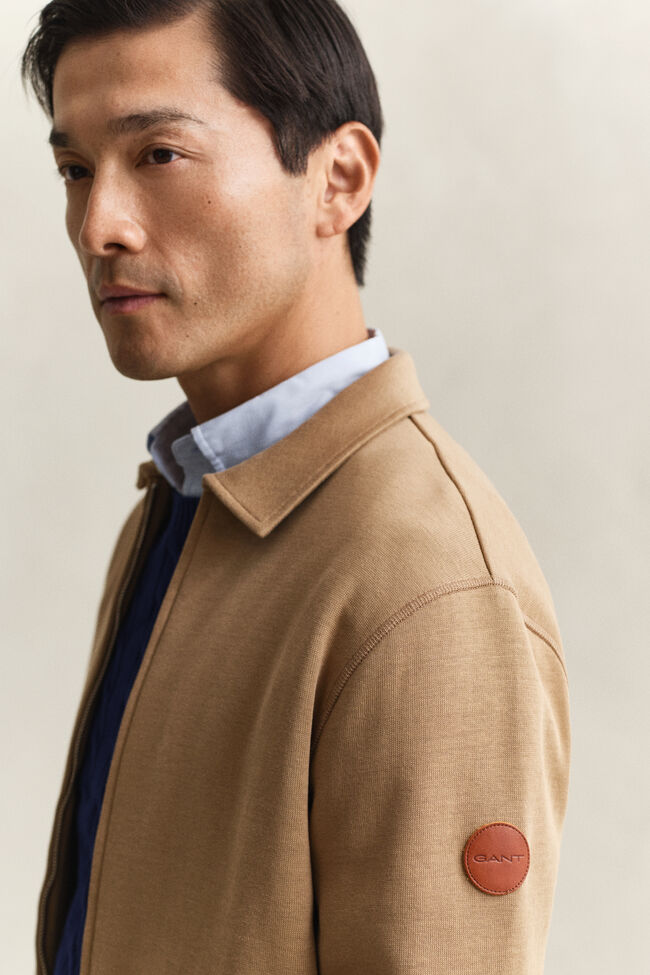 Sweatjacke mit Rei&szlig;verschluss aus Romanit