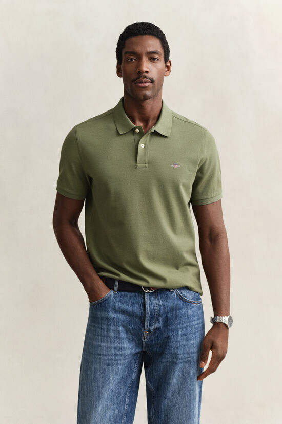Regular Fit Shield Piqu&eacute; Poloshirt