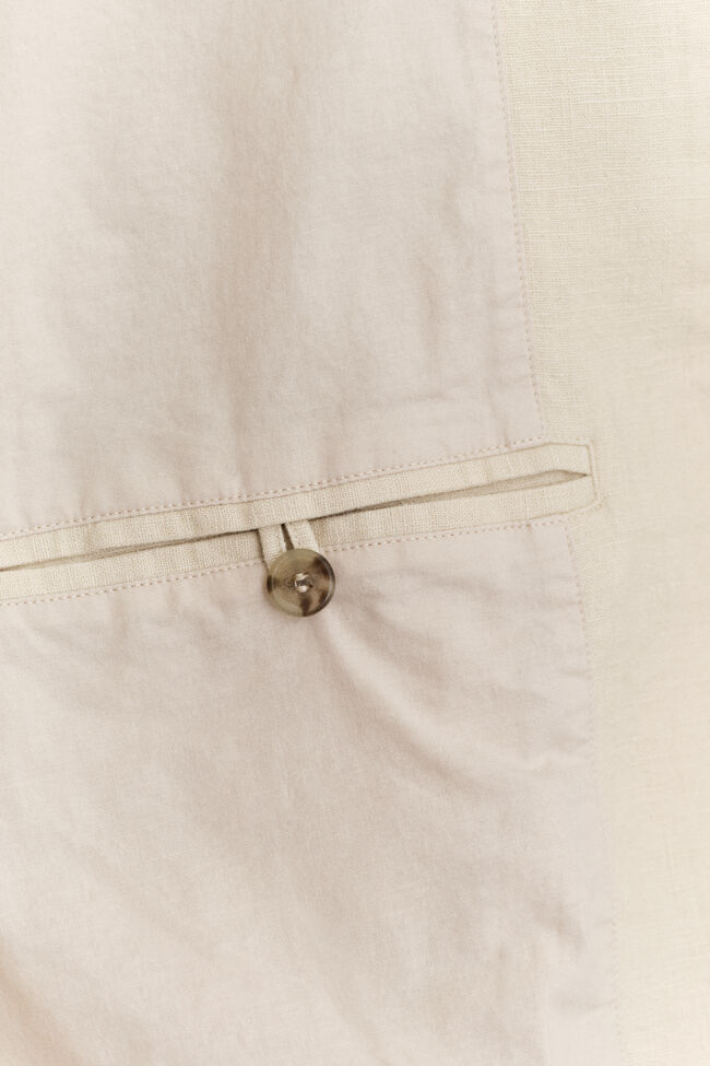 Harrington-Jacke aus Leinenmix