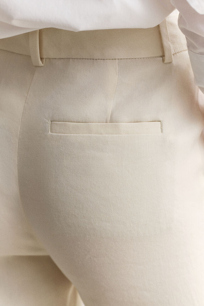 Formelle Stretch-Hose aus Leinen