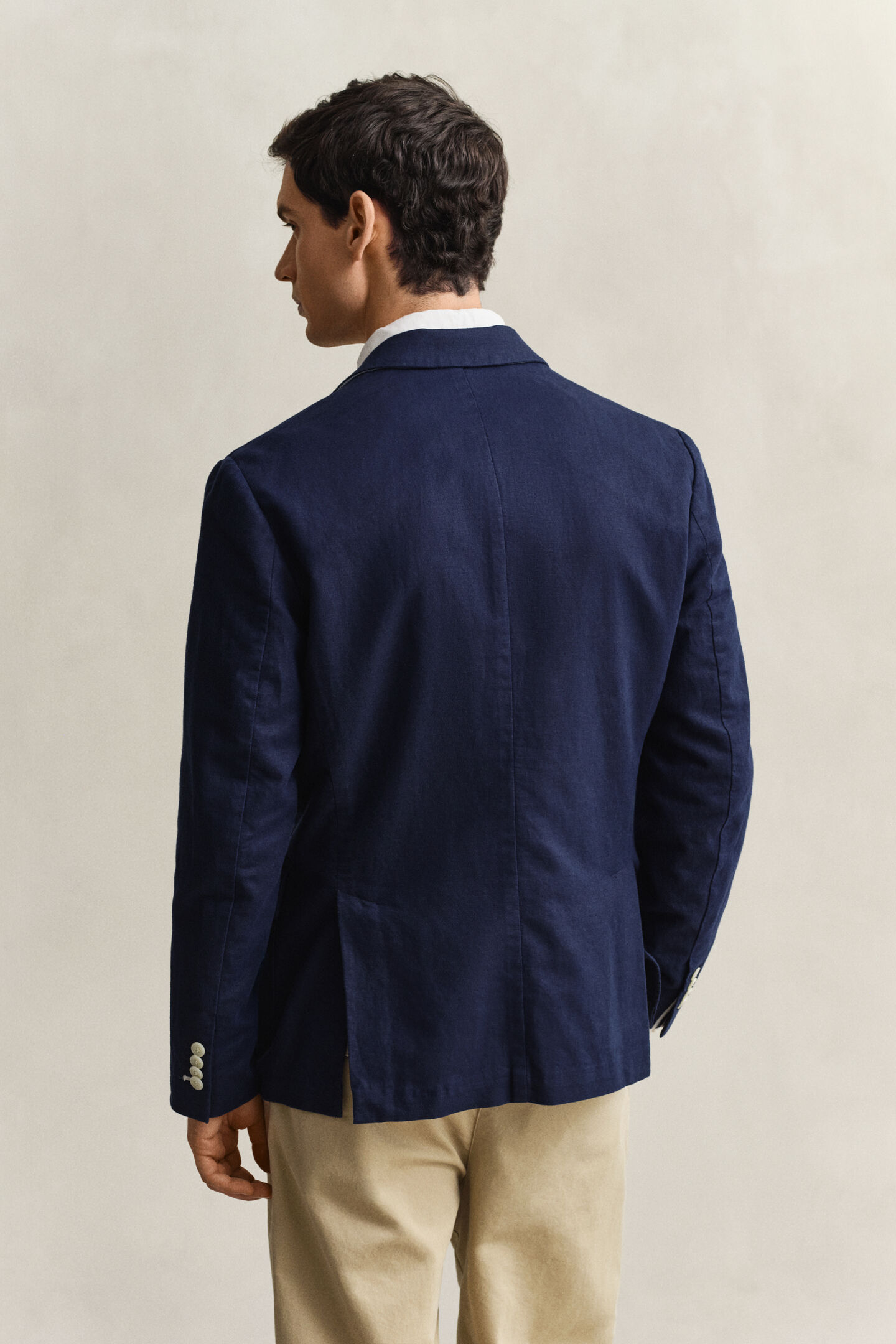 Anzugsakko aus strukturiertem Baumwollmix