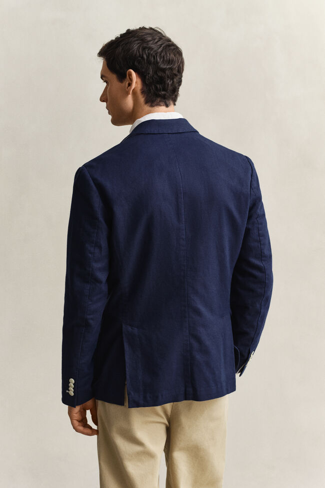 Anzugsakko aus strukturiertem Baumwollmix