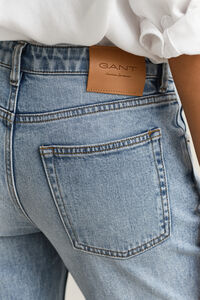 Stretch-Jeans mit geradem Bein
