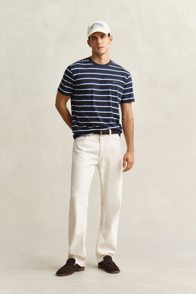 Bunt gestreiftes T-Shirt