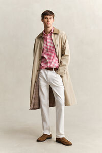 Gingham Hemd aus Leinenmix