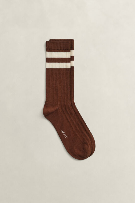 Gestreifte Sportsocken