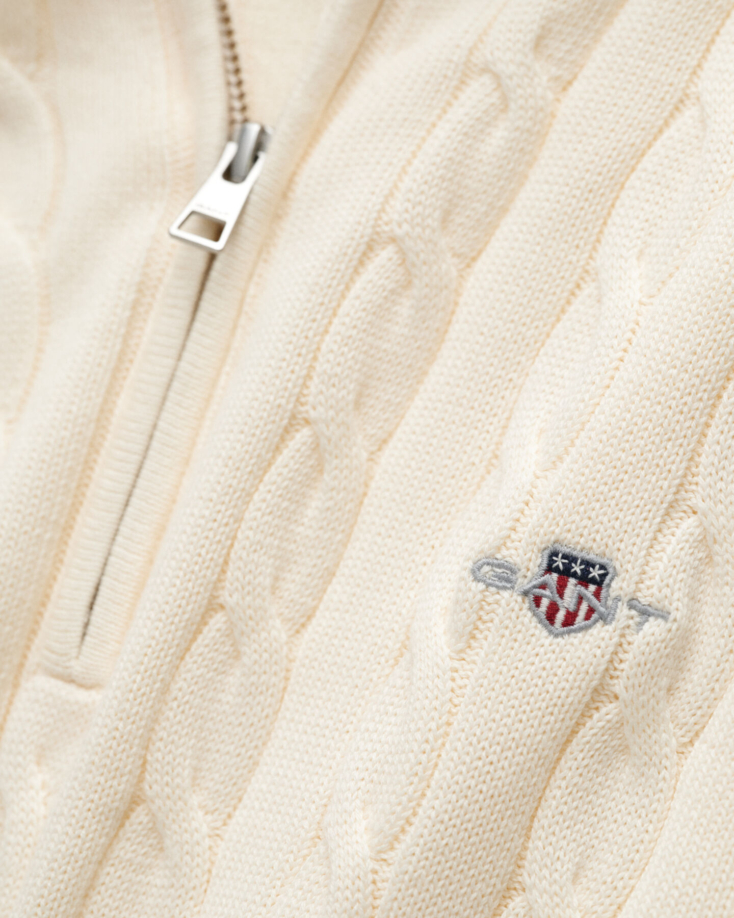 Zopfstrick Troyer aus Baumwolle