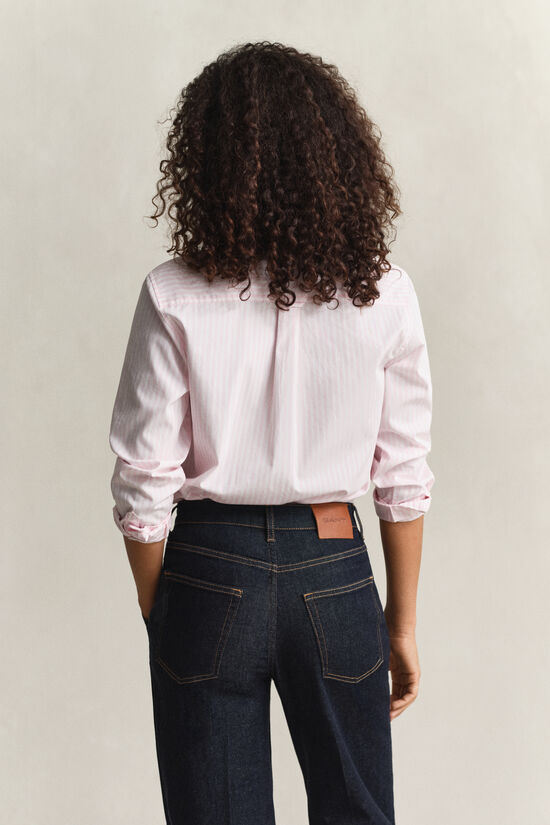 Regular Fit Classic Popeline Hemd mit Streifen