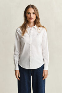 Stretch Oxford-Bluse
