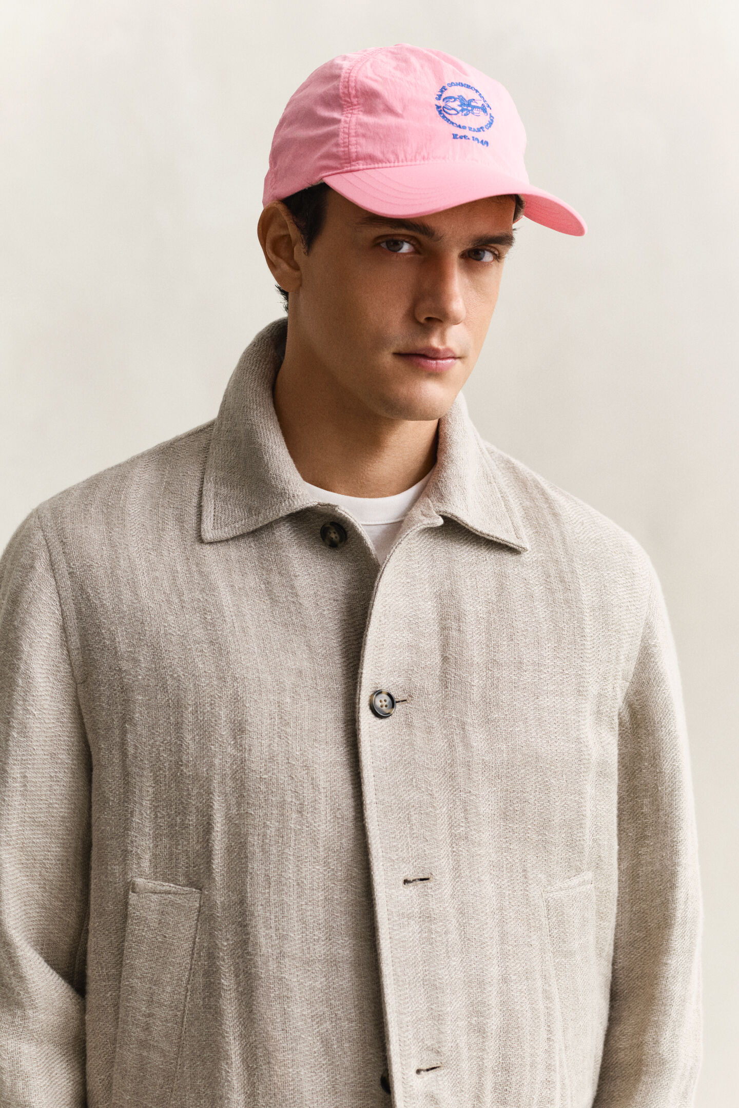 Gewaschenes Cap in Crinkle-Optik