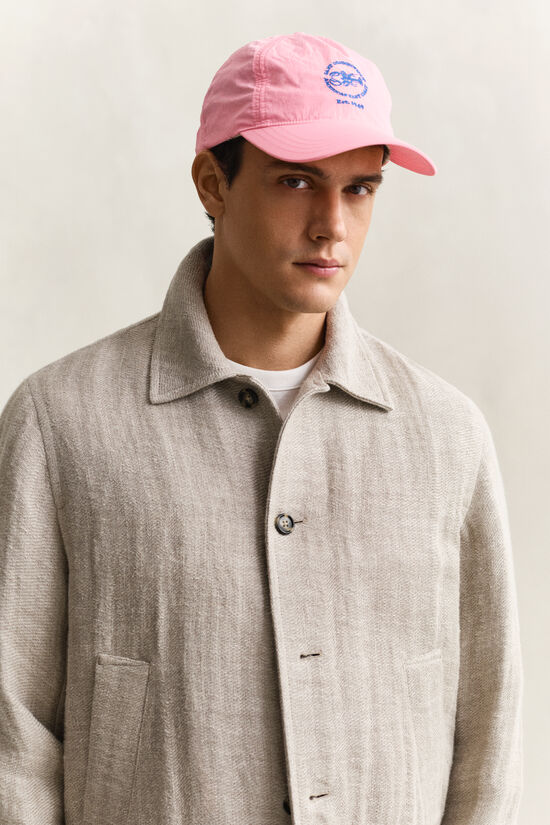 Gewaschenes Cap in Crinkle-Optik