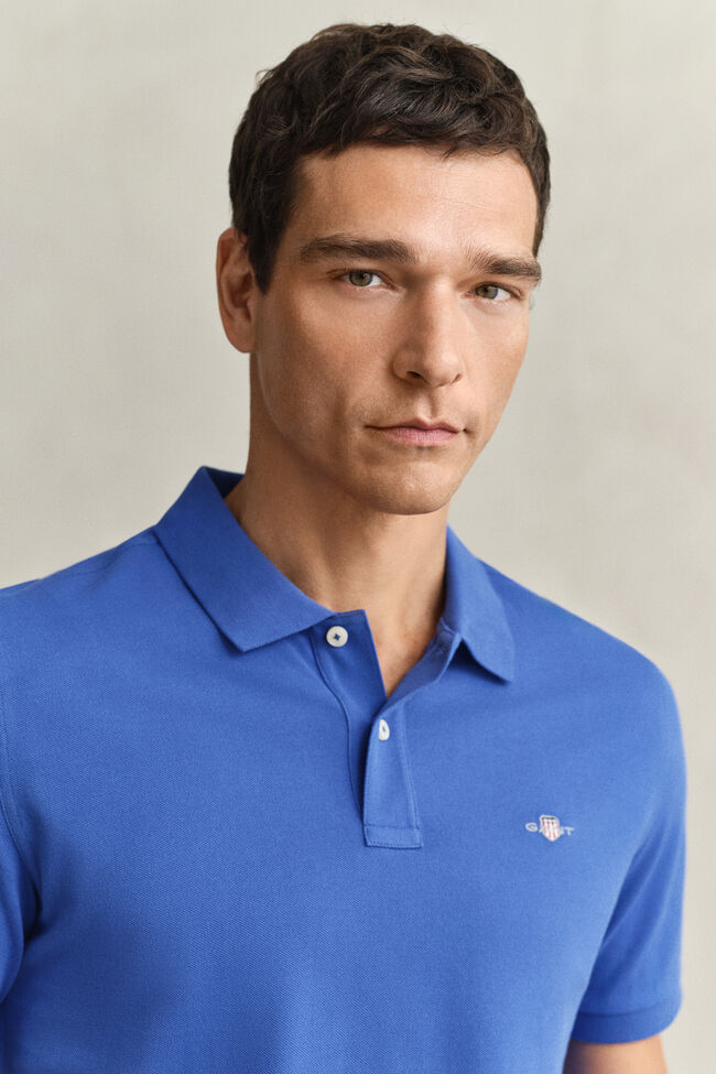 Regular Fit Shield Piqu&eacute; Poloshirt