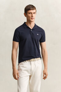 Slim Fit Archive Shield Piqu&eacute; Poloshirt