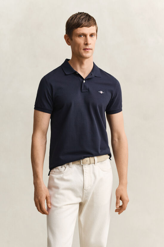 Slim Fit Archive Shield Piqu&eacute; Poloshirt
