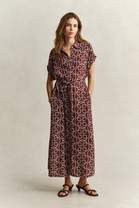 Monogram Kleid mit Fl&uuml;gel&auml;rmeln