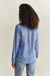 Bluse aus Baumwoll-Seiden-Mix