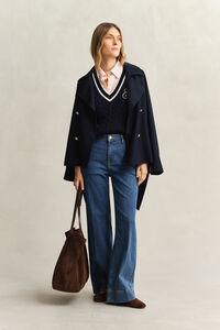 Zopfstrick Pullunder aus Baumwolle