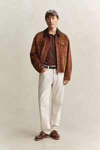 Jacke aus Veloursleder