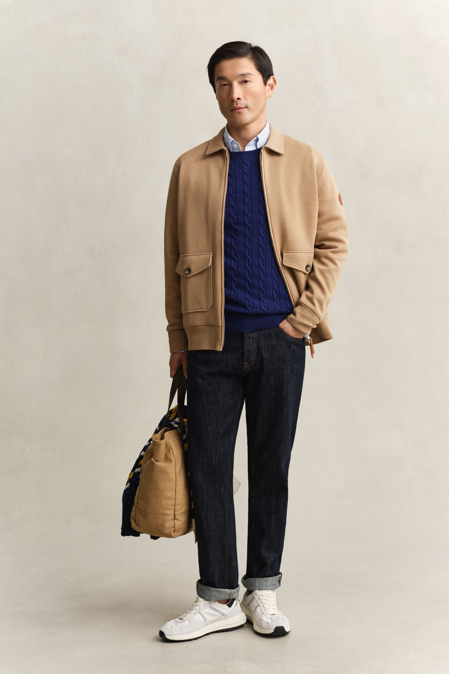 Sweatjacke mit Rei&szlig;verschluss aus Romanit