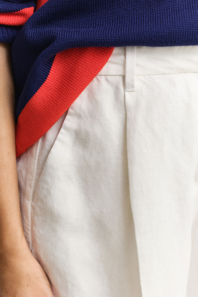 Formelle Shorts aus Leinenmix