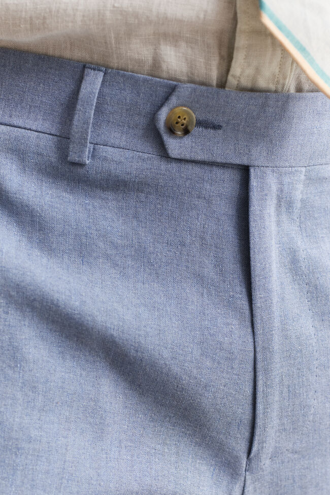 Anzughose aus Leinenmix