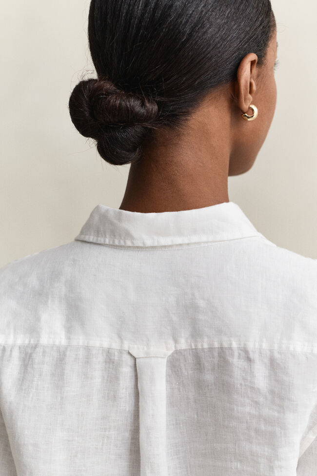 Regular Fit Leinen Bluse