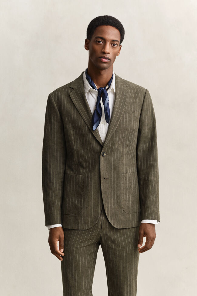 Anzugsakko mit Nadelstreifen