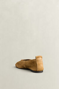 Chadii Ballerina aus Veloursleder