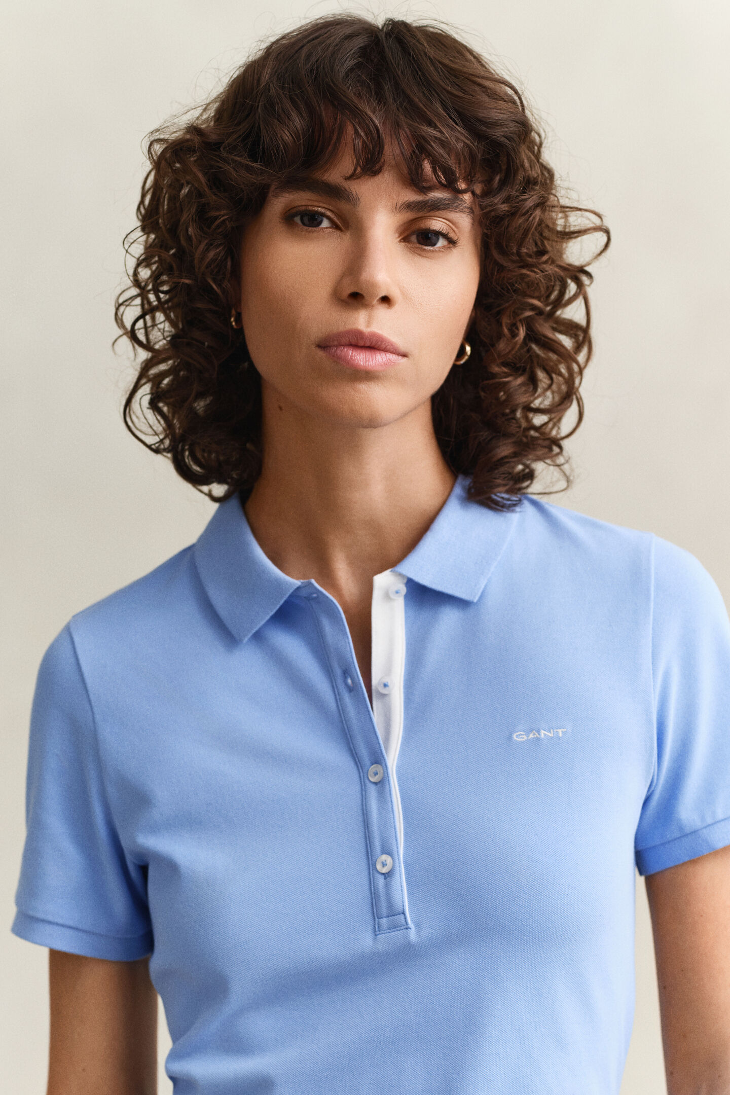 Kontrast Piqu&eacute; Poloshirt