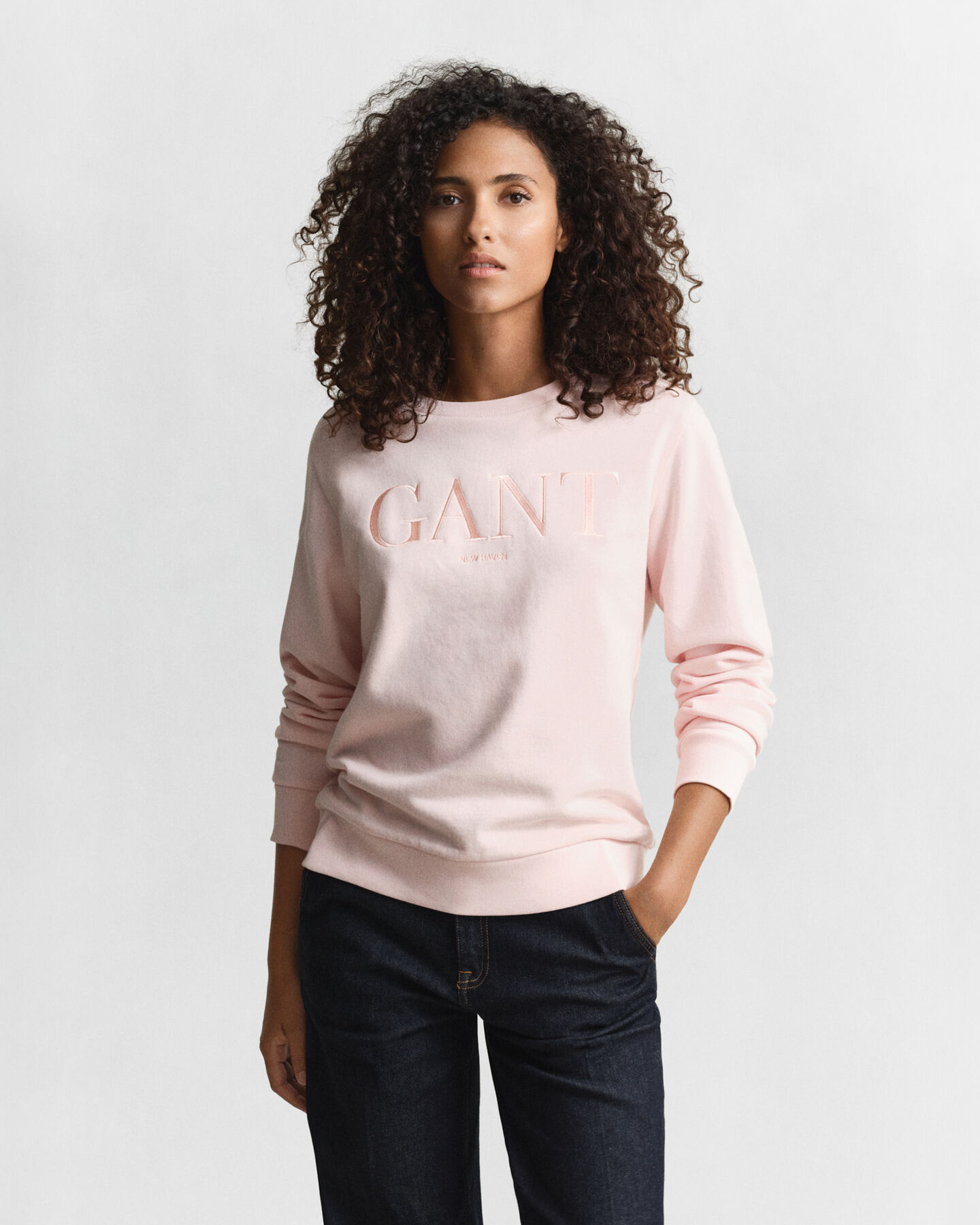 Tonal Graphic Rundhals-Sweatshirt