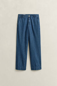 Jeans aus Baumwolle und Leinen