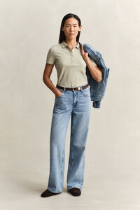 Slim Fit Archive Shield Piqu&eacute; Poloshirt