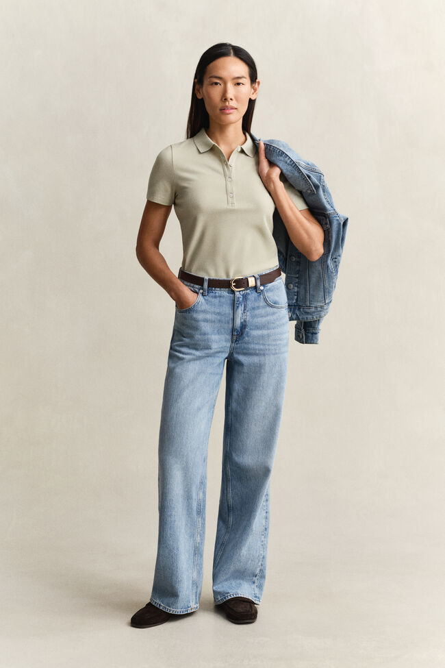 Slim Fit Archive Shield Piqu&eacute; Poloshirt