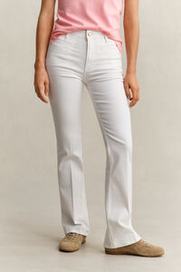 Monogram Jeans mit ausgestelltem Bein