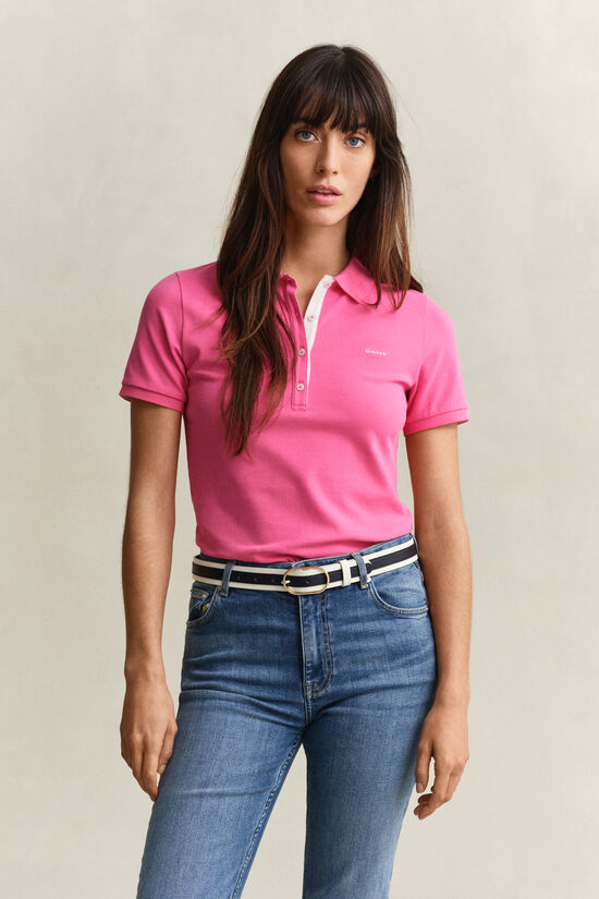 Kontrast Piqu&eacute; Poloshirt