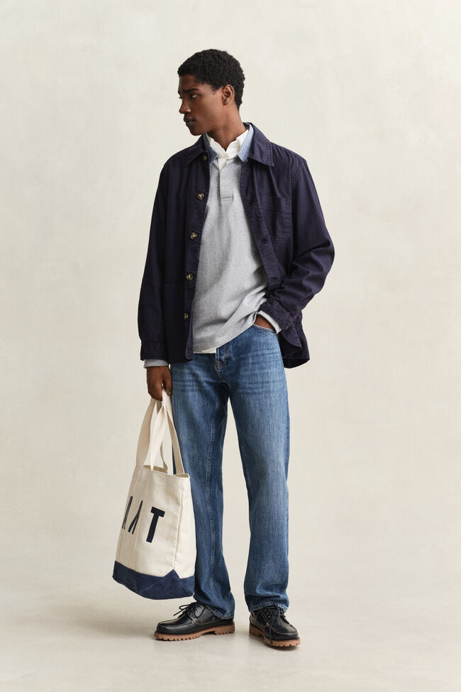 Heavy Rugger mit Chambray-Kragen