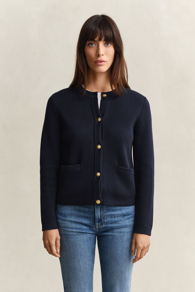 Gestrickte Jacke aus Baumwolle