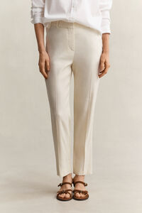 Formelle Stretch-Hose aus Leinen