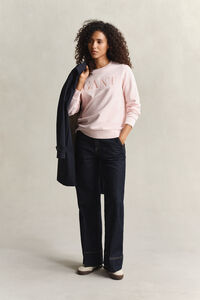 Tonal Graphic Rundhals-Sweatshirt