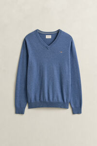 Klassischer V-Neck Pullover aus Baumwolle