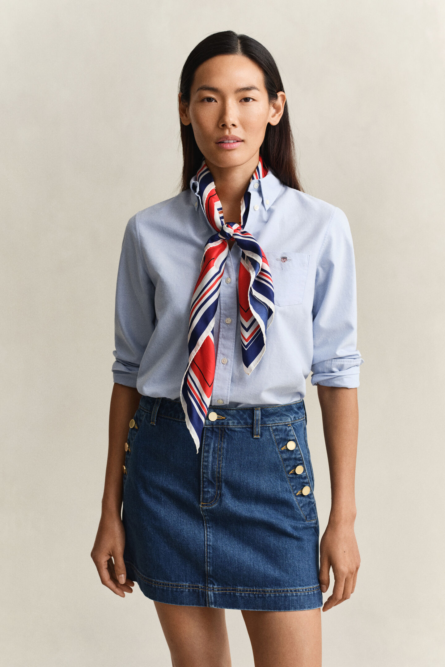 Regular Fit Classic Oxford-Bluse