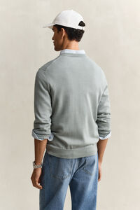 Klassischer V-Neck Pullover aus Baumwolle