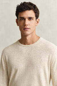 Pullover aus Baumwollmix-Flammgarn