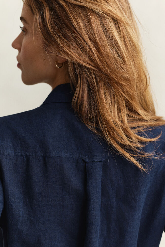 Hemdblusenkleid aus Leinen