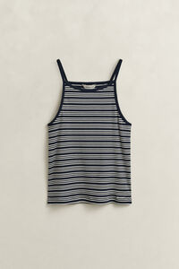 Gestreiftes Neckholder-Tanktop