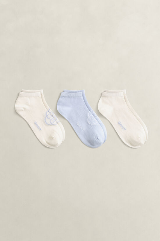 3er-Pack Kn&ouml;chelsocken Monogram & Einfarbig