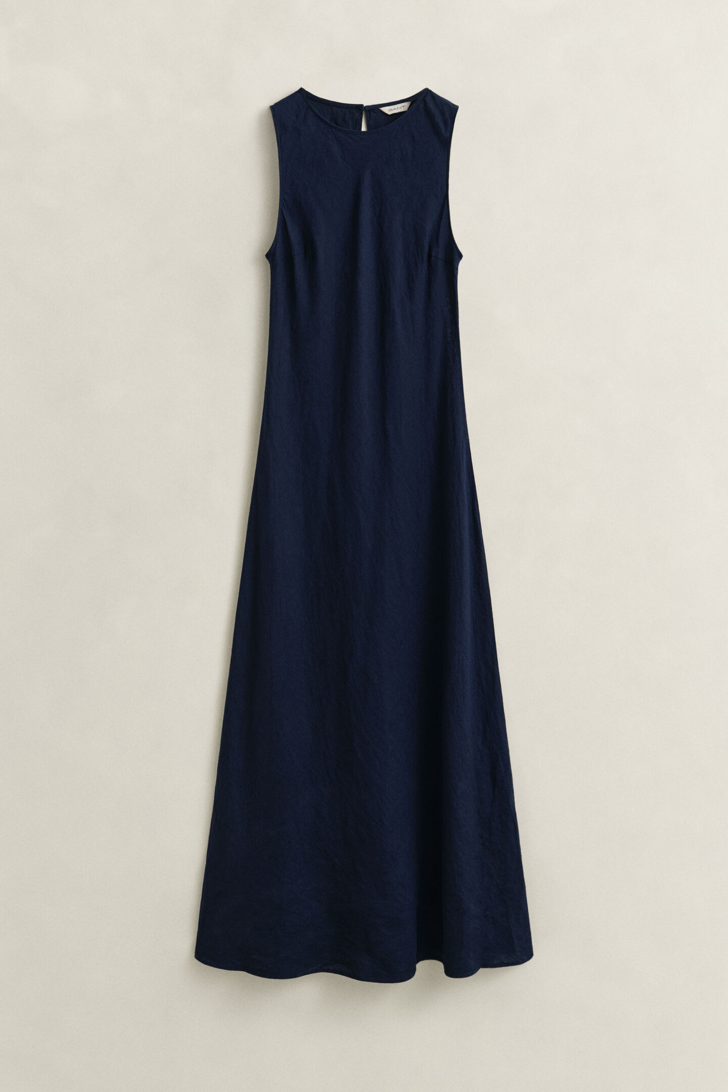 Schr&auml;g geschnittenes Midikleid aus Leinen